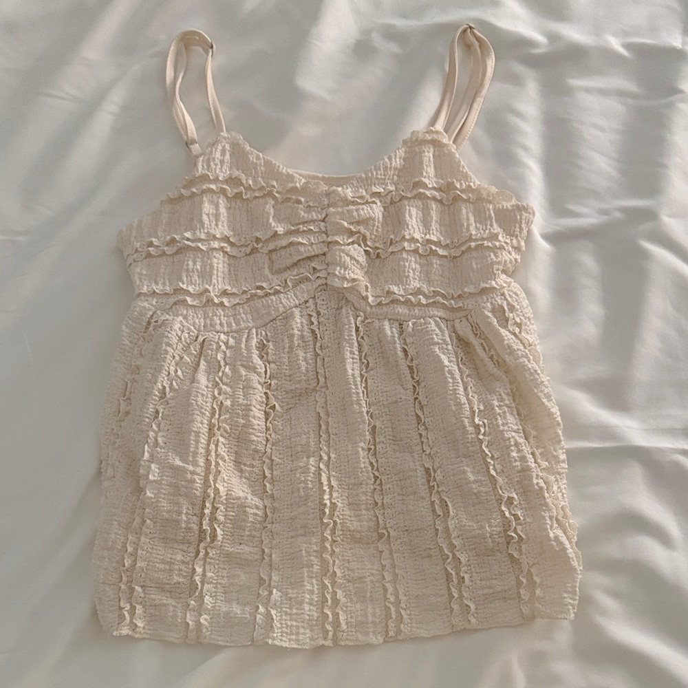 Cream tank top